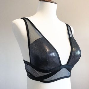 Victoria’s Secret Black Metallic Bralette